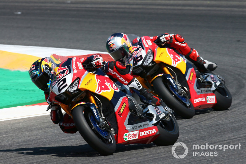 Leon Camier, Honda WSBK Team, Jake Gagne, Honda WSBK Team