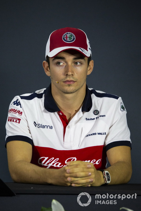 Charles Leclerc, Sauber in press conference