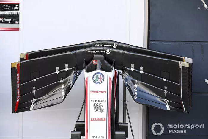 Alerón delantero del Alfa Romeo Racing C39