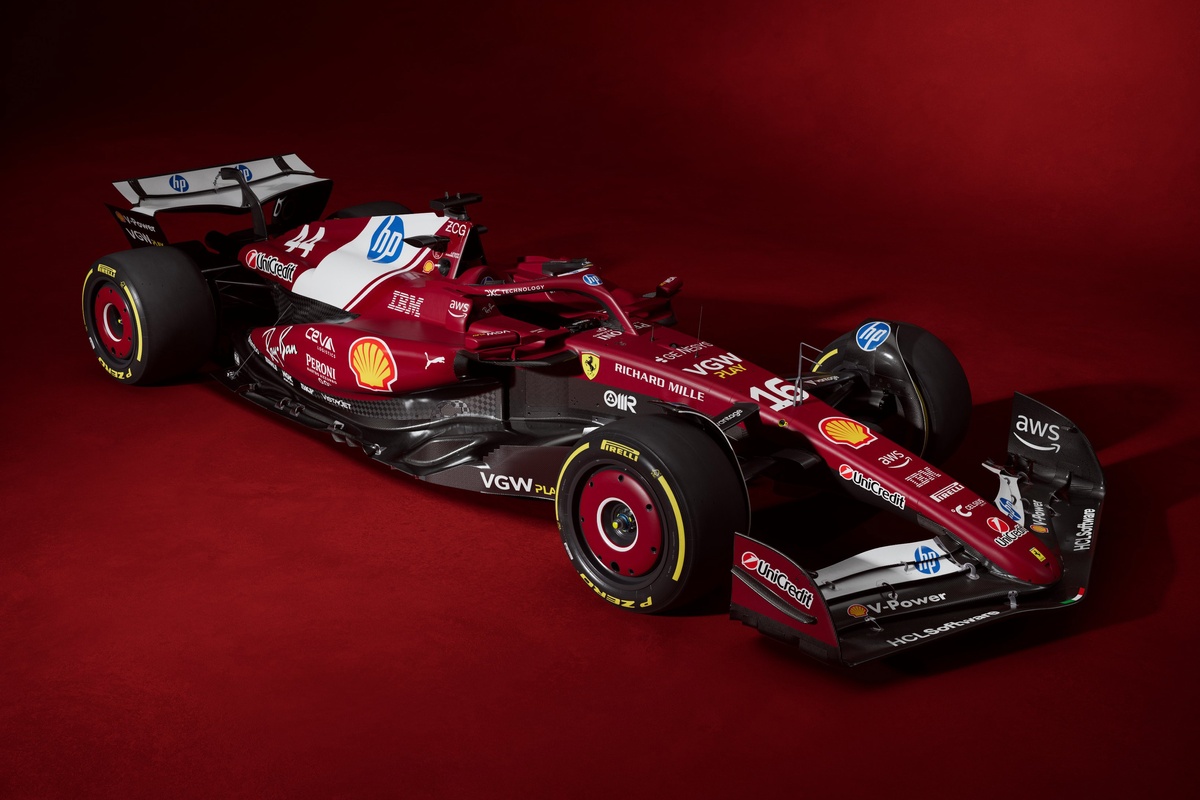 フェラーリF1、2025年マシンSF-25カラーリング F1
