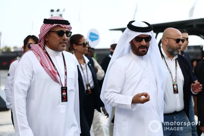 Prince Khalid Bin Sultan Al Abdullah Al-Faisal, Chairman of SAMF with Mohammed ben Sulayem, FIA President