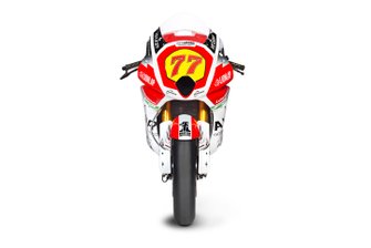 Gros plan sur la moto de Dominique Aegerter, MV Agusta F2