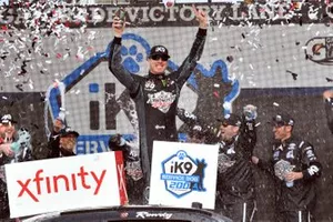 Race Winner Kyle Busch, Joe Gibbs Racing, Toyota Supra Extreme Concepts/iK9