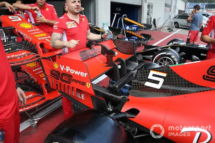 Alerón trasero del Ferrari