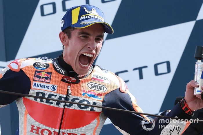 Podio: ganador Marc Márquez, Repsol Honda Team