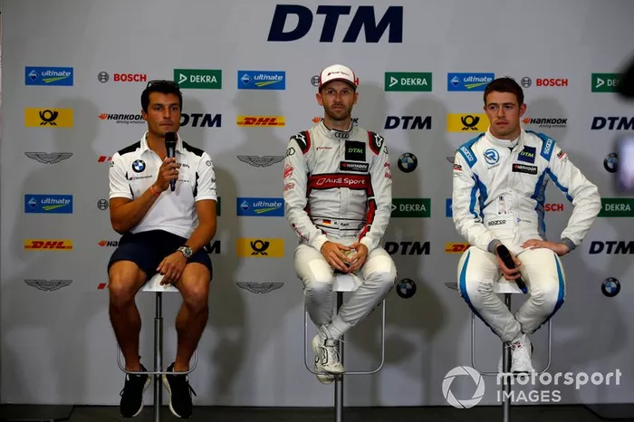 Conferencia de prensa, Bruno Spengler, BMW Team RMG, René Rast, Audi Sport Team Rosberg, Paul Di Resta, R-Motorsport