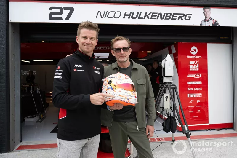Nico Hulkenberg, Haas F1 Team, avec le Prince Bernhard d'Orange-Nassau, van Vollenhoven