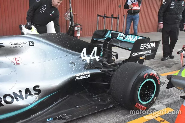Detalle del Mercedes AMG F1 