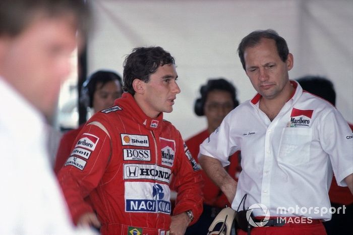 Ayrton Senna and Ron Dennis, McLaren
