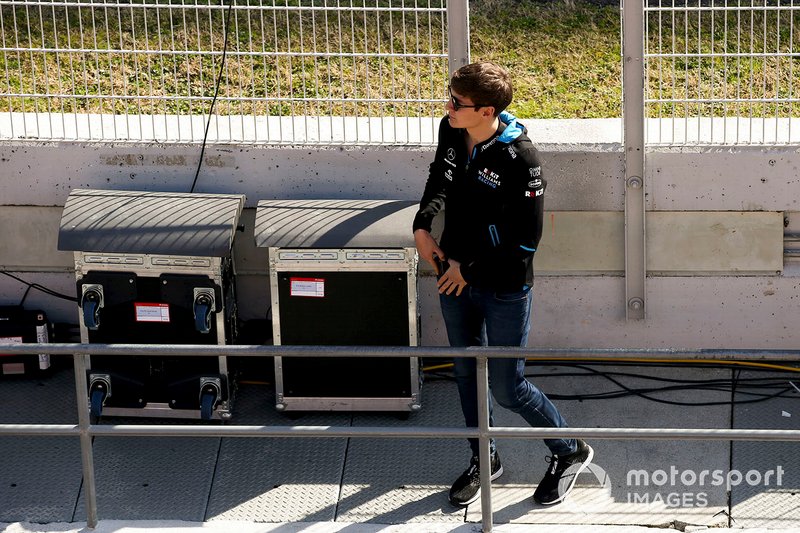 George Russell, Williams, al muretto box
