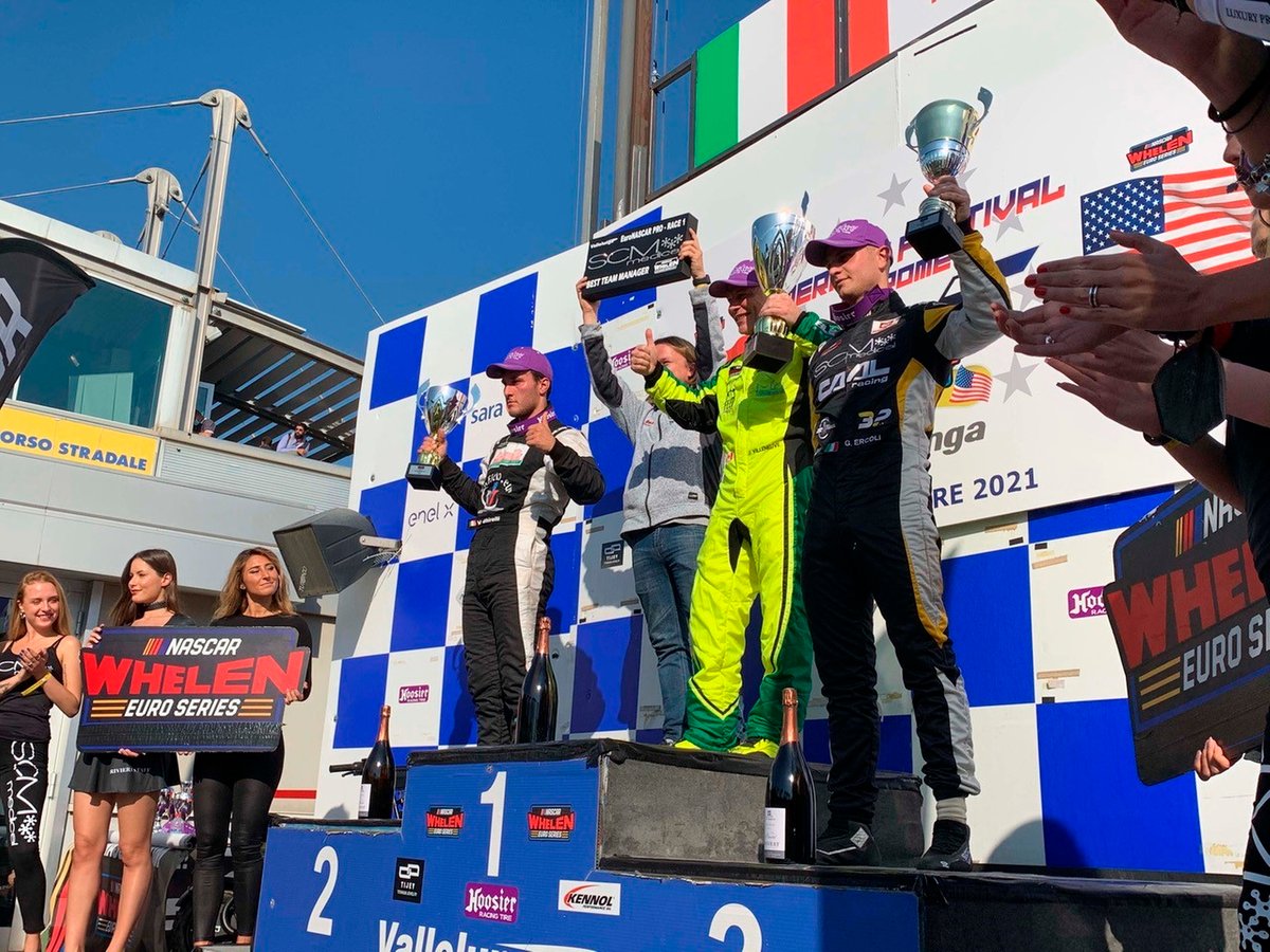 Villeneuve ha ottenuto la sua prima vittoria al Campionato Europeo NASCAR in Italia