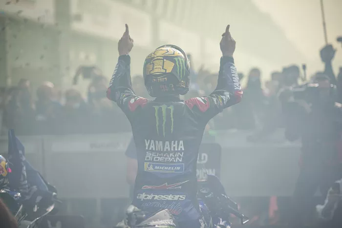 El campeón del mundo Fabio Quartararo, Yamaha Factory Racing