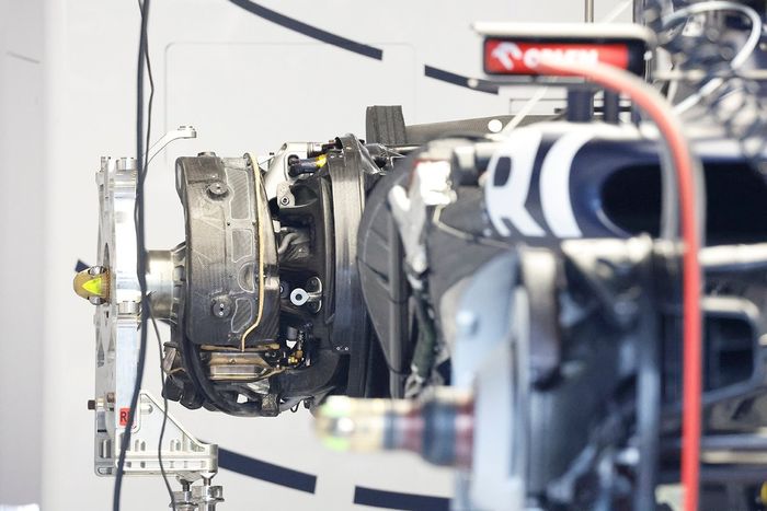 Detalle del tambor de freno AlphaTauri AT04