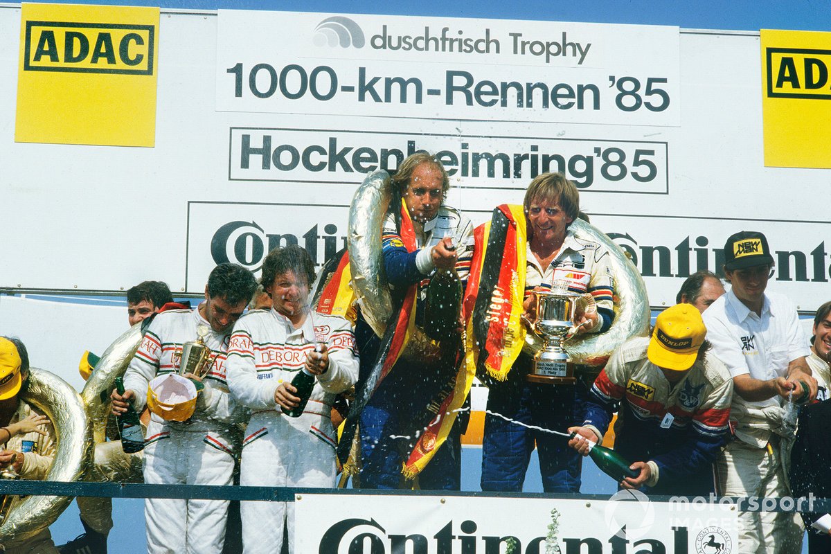 Stuck and Derek Bell claimed three wins aboard the 962 during their 1985 World Endurance Championship title-winning season, including at Hockenheim after a fire engulfed the rival Ickx/Mass car