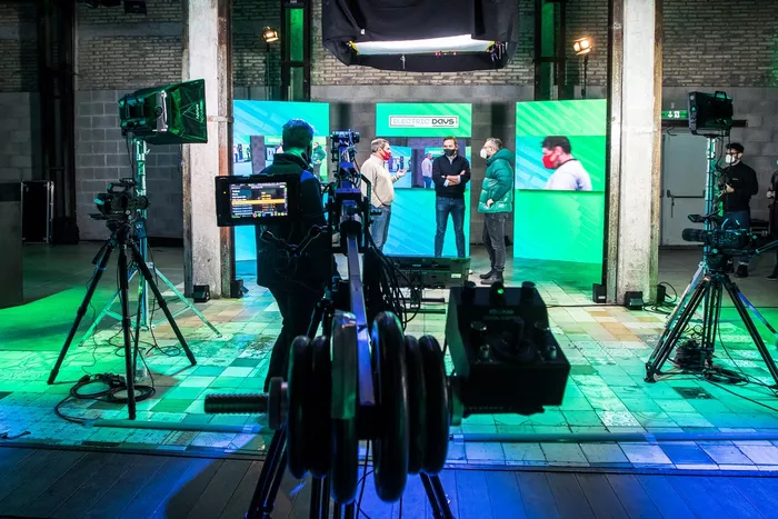 Backstage of the first Electric Days Digital event in the United States.