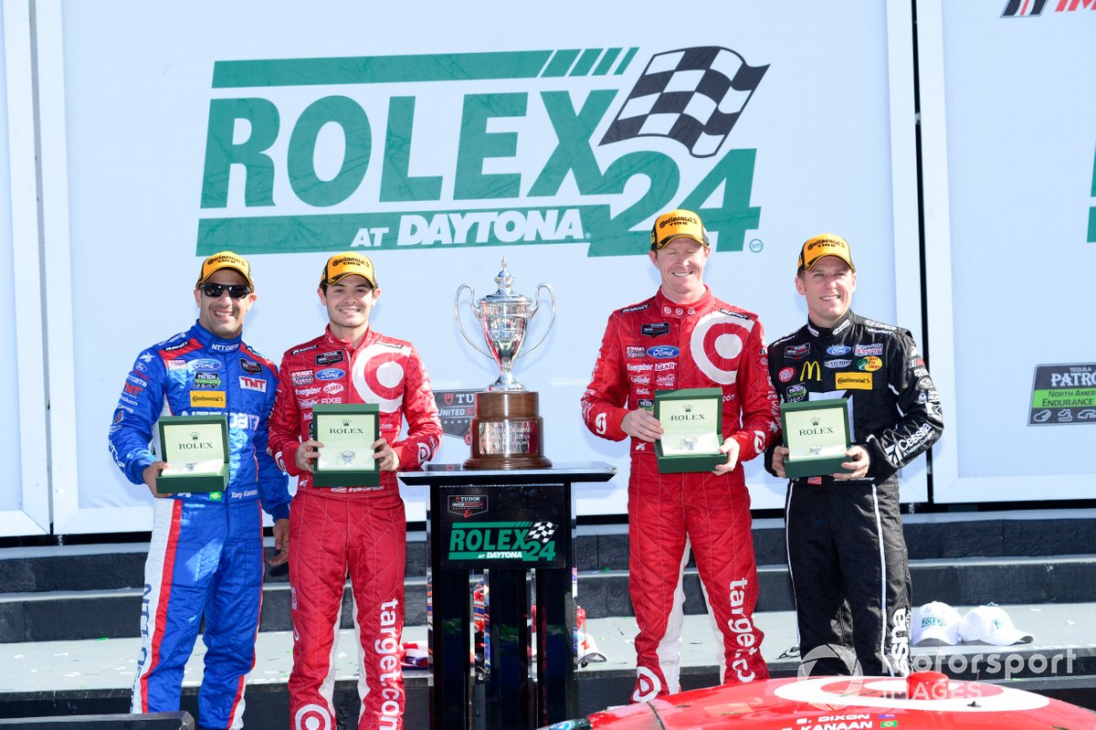 Kanaan joined Kyle Larson, Scott Dixon and Jamie McMurray in the winning Ganassi entry at the 2015 Daytona 24 Hours