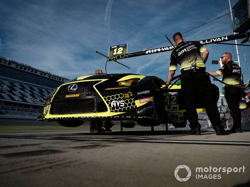 #12 AIM Vasser Sullivan Lexus RC-F GT3, GTD: Frankie Montecalvo, Townsend Bell, Shane van Gisbergen