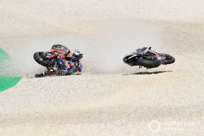 Accidente de Miguel Oliveira, Red Bull KTM Tech 3, Pol Espargaró, Red Bull KTM Factory Racing