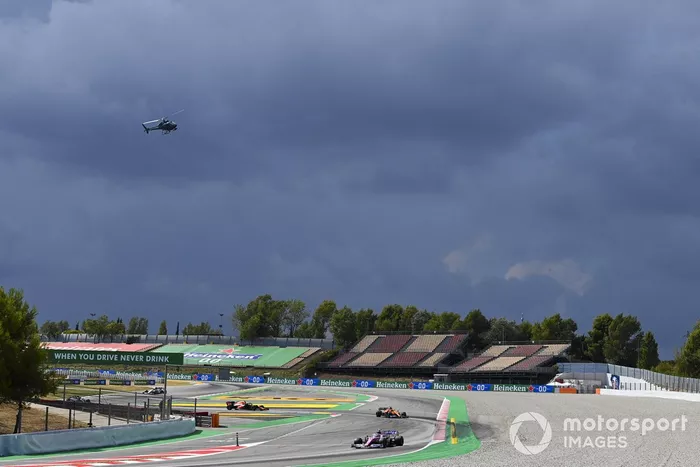 Lance Stroll, Racing Point RP20, Carlos Sainz Jr., McLaren MCL35