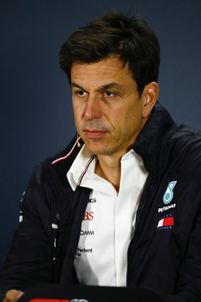 Toto Wolff, directeur exécutif de Mercedes AMG F1 lors de la conférence de presse