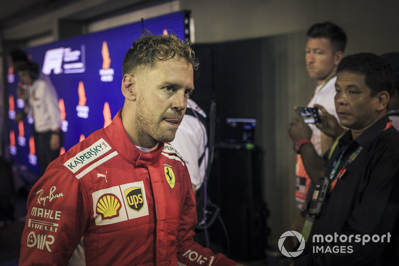 Sebastian Vettel, Ferrari en parc ferme