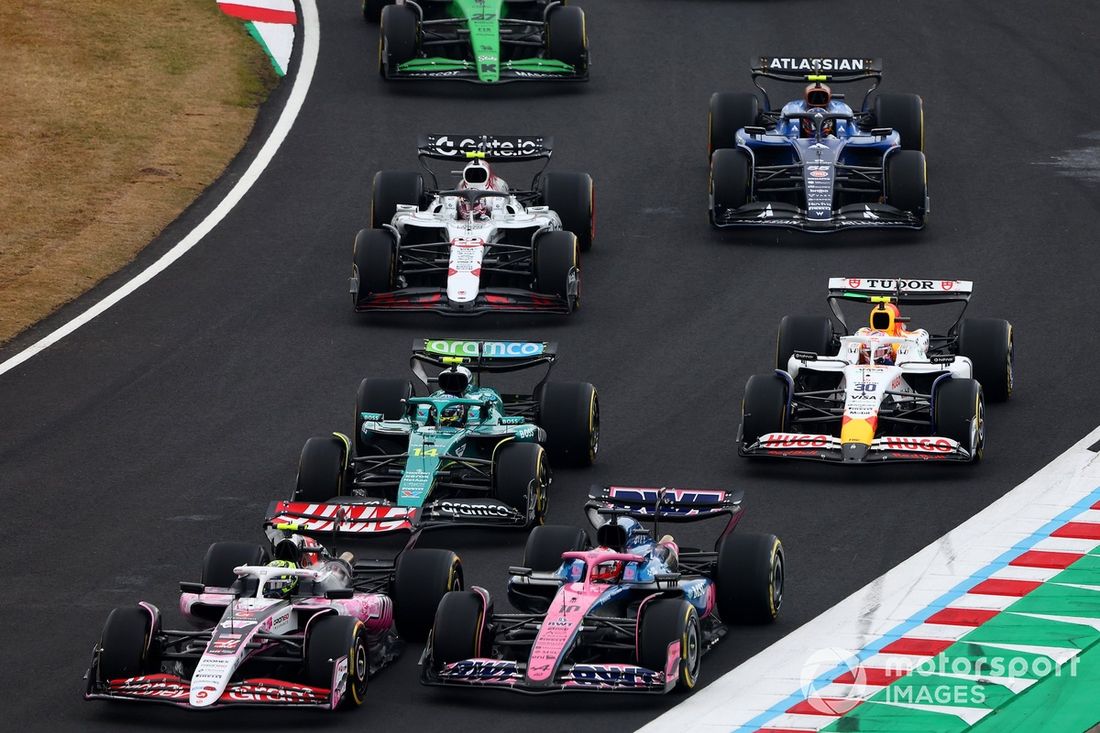 Fernando Alonso, Aston Martin Racing, Pierre Gasly, Alpine, Oliver Bearman, Haas F1 Team