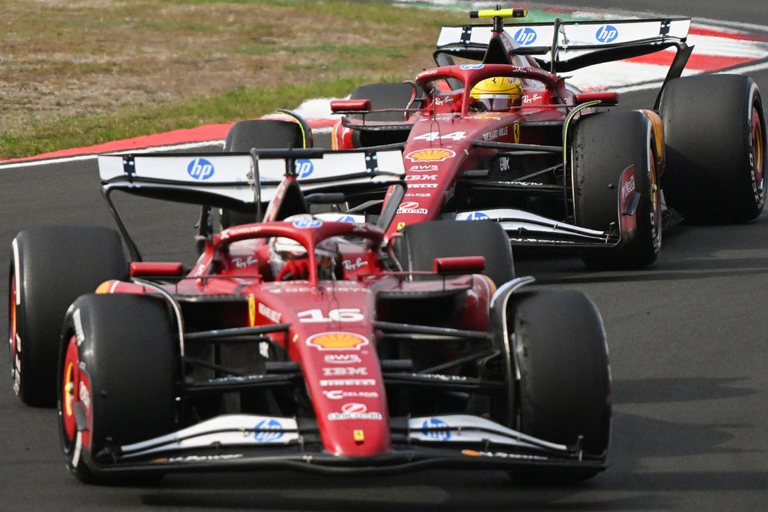 Charles Leclerc, Ferrari, Lewis Hamilton