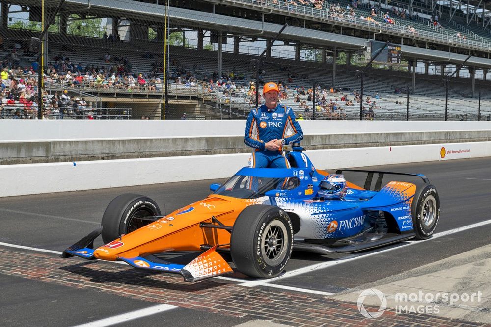 Scott Dixon, Chip Ganassi Racing Honda foto de calificación