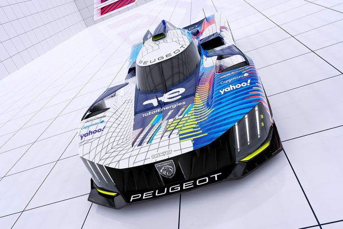 	
Peugeot 9X8 LMH con la decoración para las 24h de Le Mans
