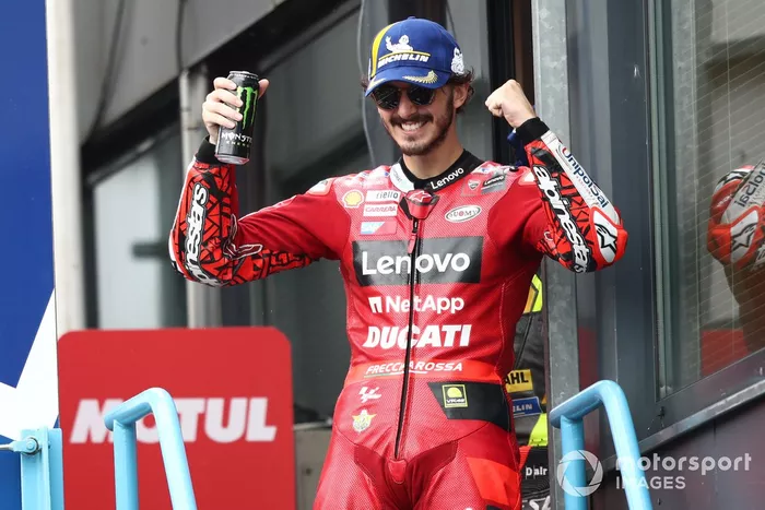 Podio: ganador Francesco Bagnaia, Ducati Team