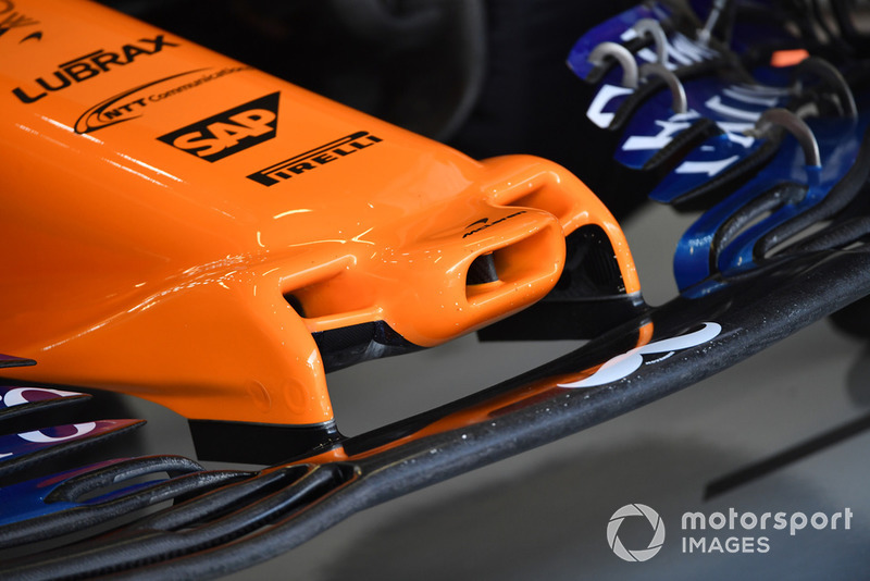 McLaren MCL33, dettaglio del naso