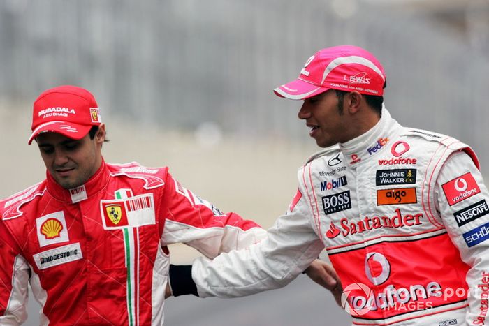 2008: Lewis Hamilton y Felipe Massa