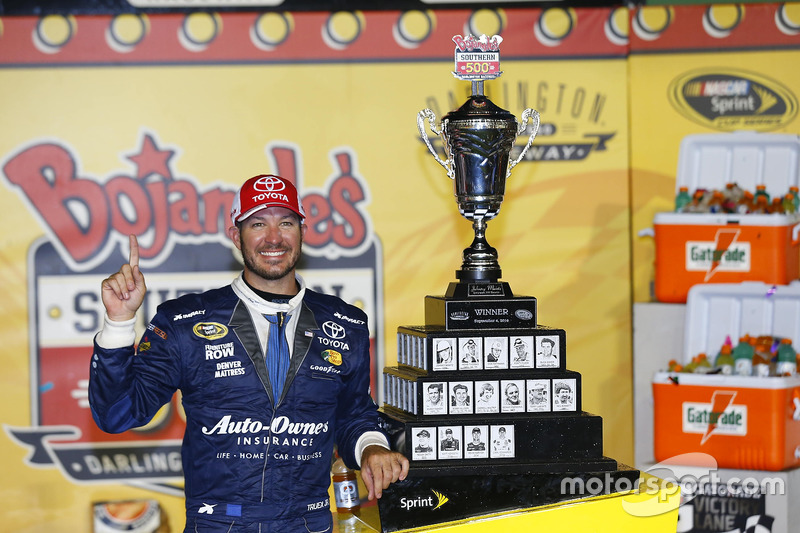 Race winner Martin Truex Jr., Furniture Row Racing Toyota