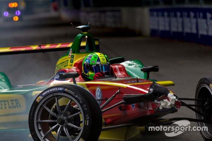 O título veio após o suíço ter conseguido a volta mais rápida da prova, já que logo na primeira curva ele e Lucas di Grassi se chocaram.