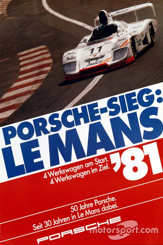 Poster: Porsche-Sieg bei den 24h Le Mans 1981