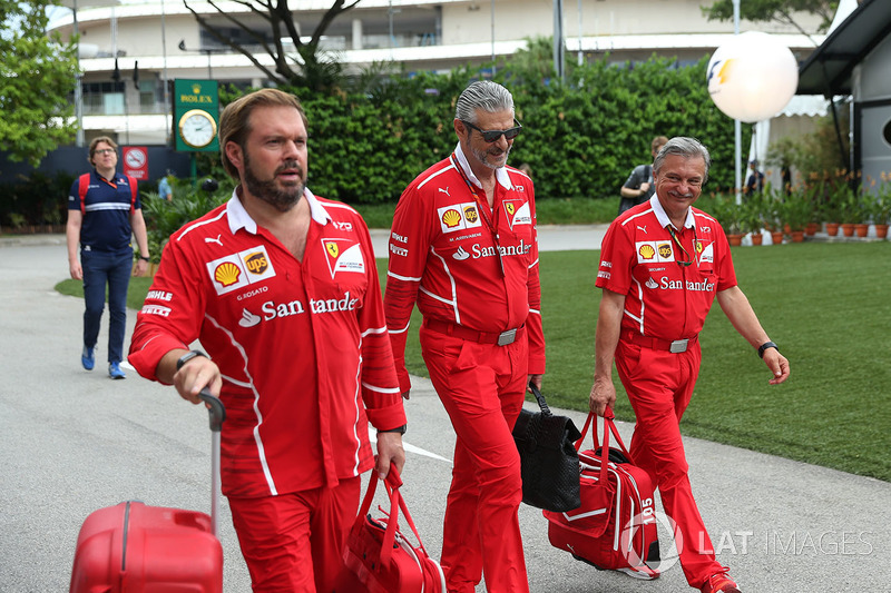 Gino Rosato, Ferrari and Maurizio Arrivabene, Ferrari Team Principal