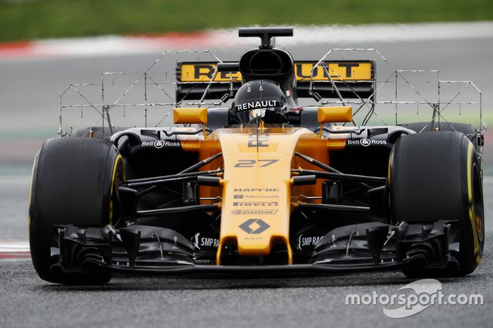 Nico Hulkenberg, Renault Sport F1 Team RS17, paneles con sensores