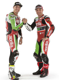 Aleix Espargaro, Aprilia Racing Team Gresini; Sam Lowes, Aprilia Racing Team Gresini