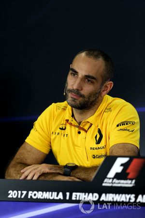 Cyril Abiteboul, Renault Sport F1 Managing Director in de persconferentie