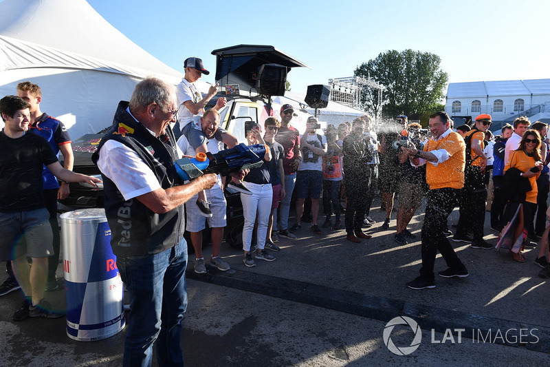 Dr Helmut Marko, Red Bull Motorsport Consultant at the raft race