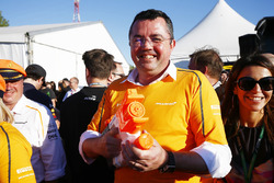 Eric Boullier, Racing Director, McLaren alla gara di raft