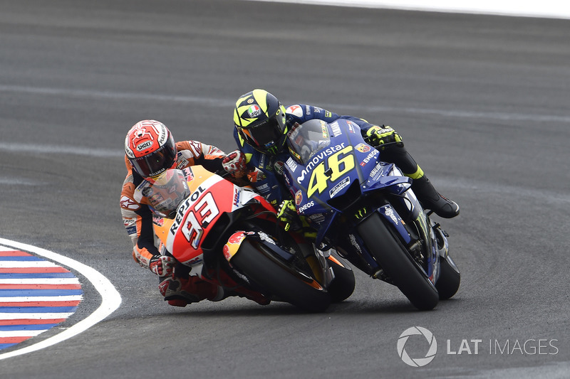 Marc Marquez, Repsol Honda Team, Valentino Rossi, Yamaha Factory Racing crash