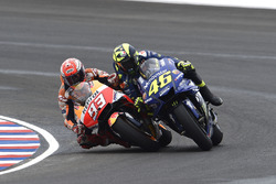 Marc Marquez, Repsol Honda Team, Valentino Rossi, Yamaha Factory Racing crash