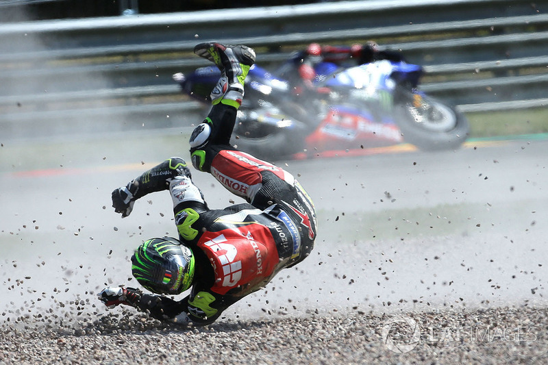 La caduta di Cal Crutchlow, Team LCR Honda