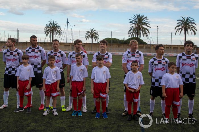 Maro Engel, Pierre Gasly, Scuderia Toro Rosso, Charles Leclerc, Sauber, Mika Hakkinen, Nyck De Vries y Carlos Sainz Jr., Renault Sport F1 Team