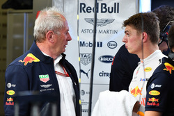 Dr Helmut Marko, Red Bull Motorsport Consultant and Max Verstappen, Red Bull Racing