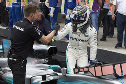 Pole: Valtteri Bottas, Mercedes AMG F1, Parc Ferme