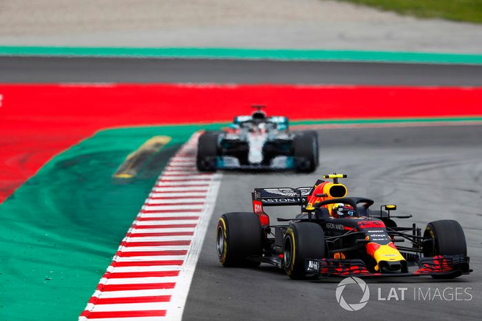 Max Verstappen, Red Bull Racing RB14, Lewis Hamilton, Mercedes AMG F1 W09