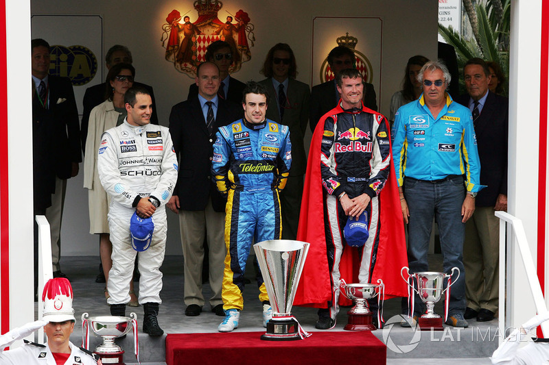 Podium: 1. Fernando Alonso, Renault; 2. Juan Pablo Montoya, McLaren; 3. David Coulthard, Red Bull