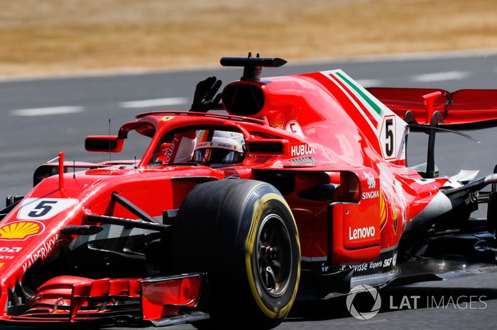 Ganador Sebastian Vettel, Ferrari SF71H